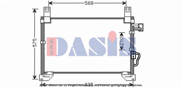 AKS DASIS Конденсатор, кондиционер 512033N